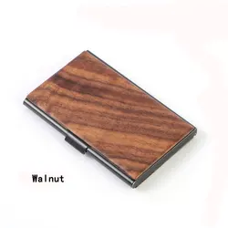 Wallet Ultra Thin Wood Wallet  Card Holder For Men  Wooden Natural Wood Card Case
