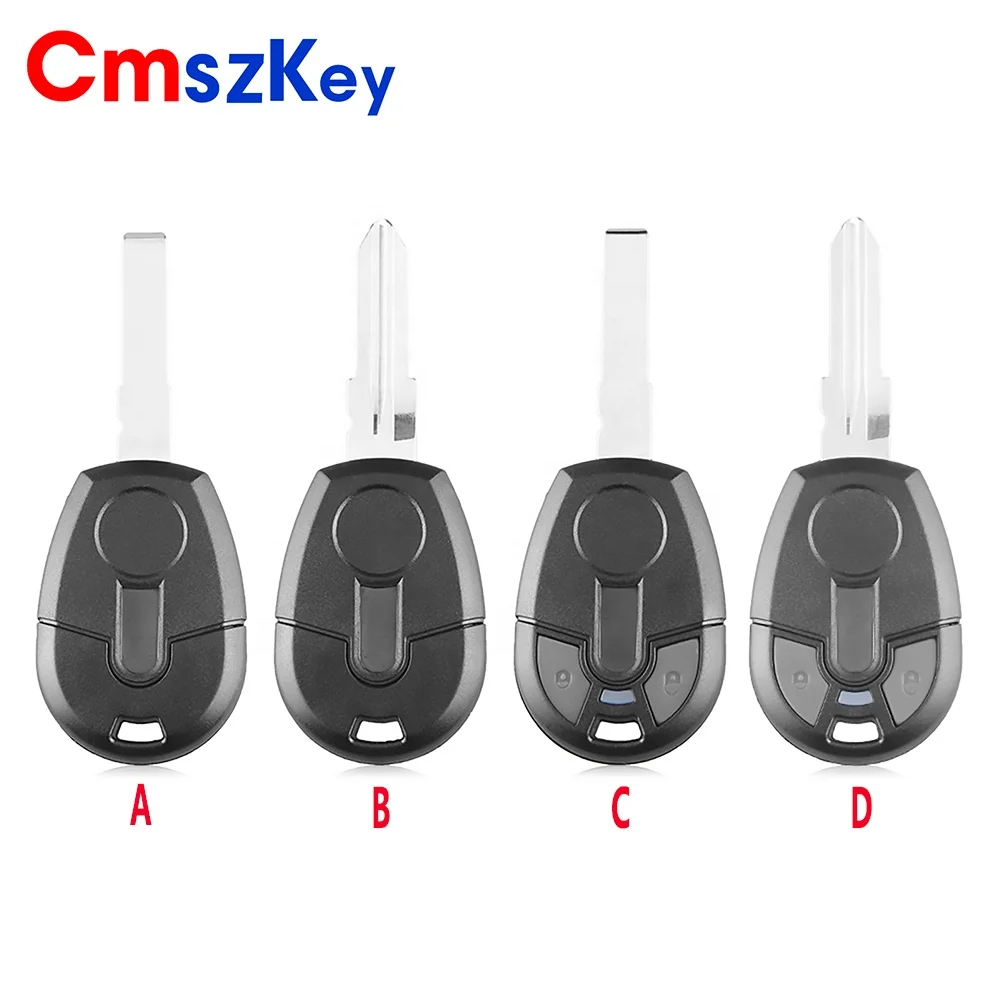 For Fiat  Positron EX300 2B Remote Car Key Fob Transponder Chip Ignition Key Shell Case
