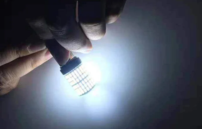  Auto Universal Car Light 12v 6500k Ba15d Bay15d P21w T20 Py21w W21w Wy21w P21/5w 144smd 3014 White Led Ambra Bau15s