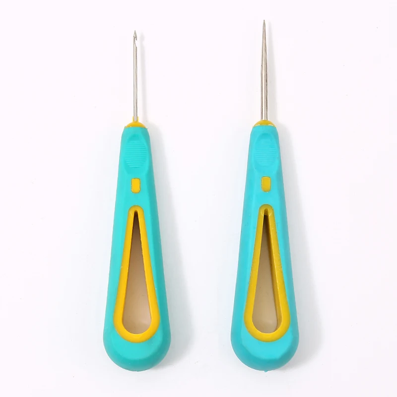JC Rubber Sole Napper Multi-size Awl Shoe Mending Tool With Hook Round Hole Straight Tip Awl
