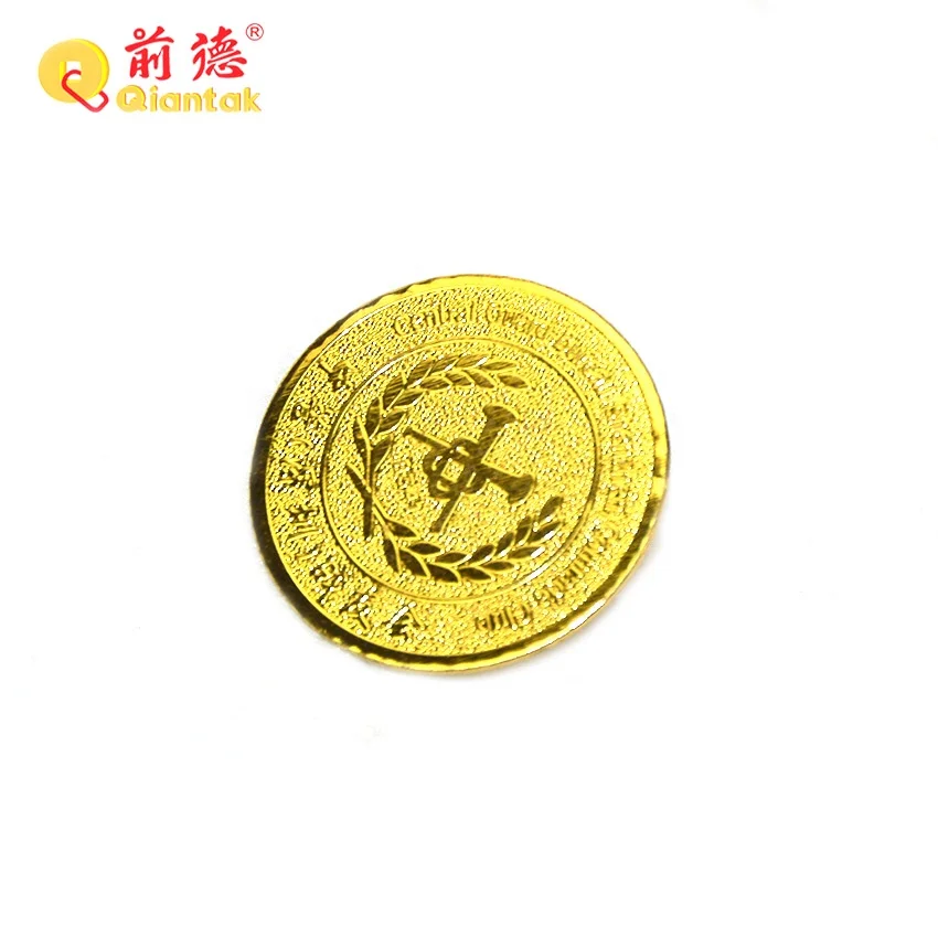 Wholesale Badges Custom Design Emblem Gold Round Stainless Steel Metal Badges Hard Enamel Lapel Pin Badge