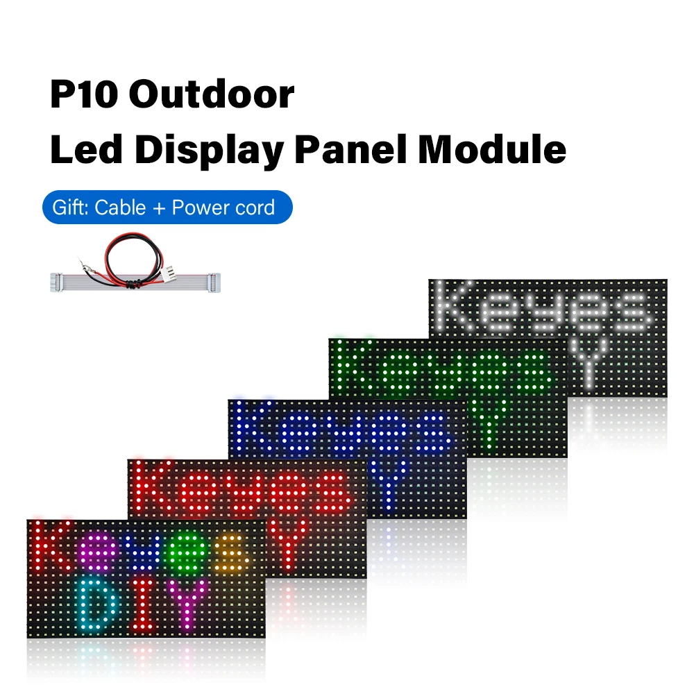 P10 Indoor Outdoor Waterproof Advertising Led Panels Digital Screen Dot Matrix Led Display Module