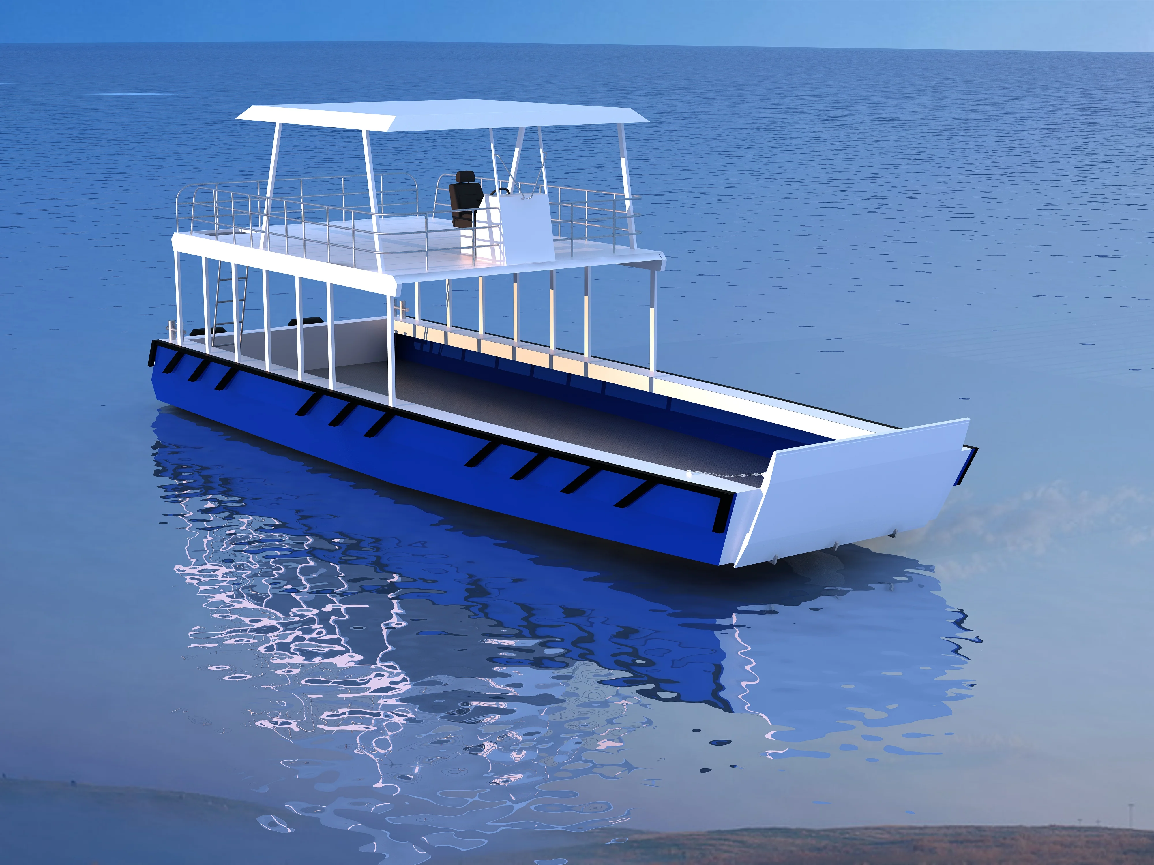 15M/49FT aluminum landing craft work cargo vessels Deep Vee hull