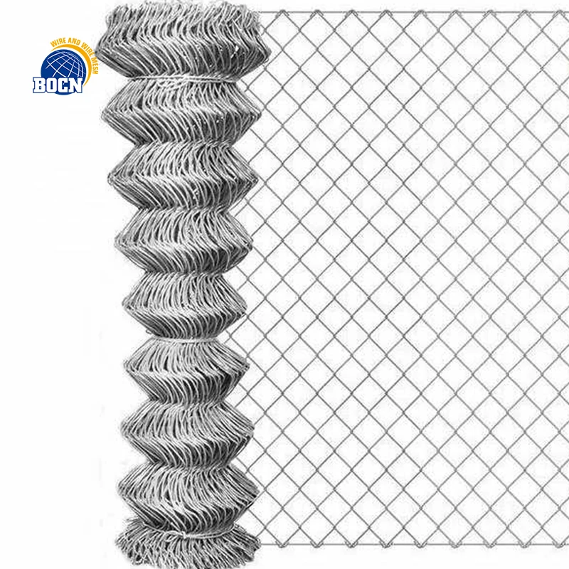 BOCN netting fence 9 Gauge Galvanized Wire 8ft Chain Link Fence Barbed Wire Extension Arms
