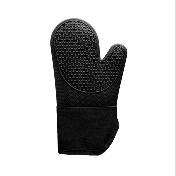 Silicone Heat-resistant Baking and BBQ Silicone Gloves Kitchen Cooking Microwave Mittens