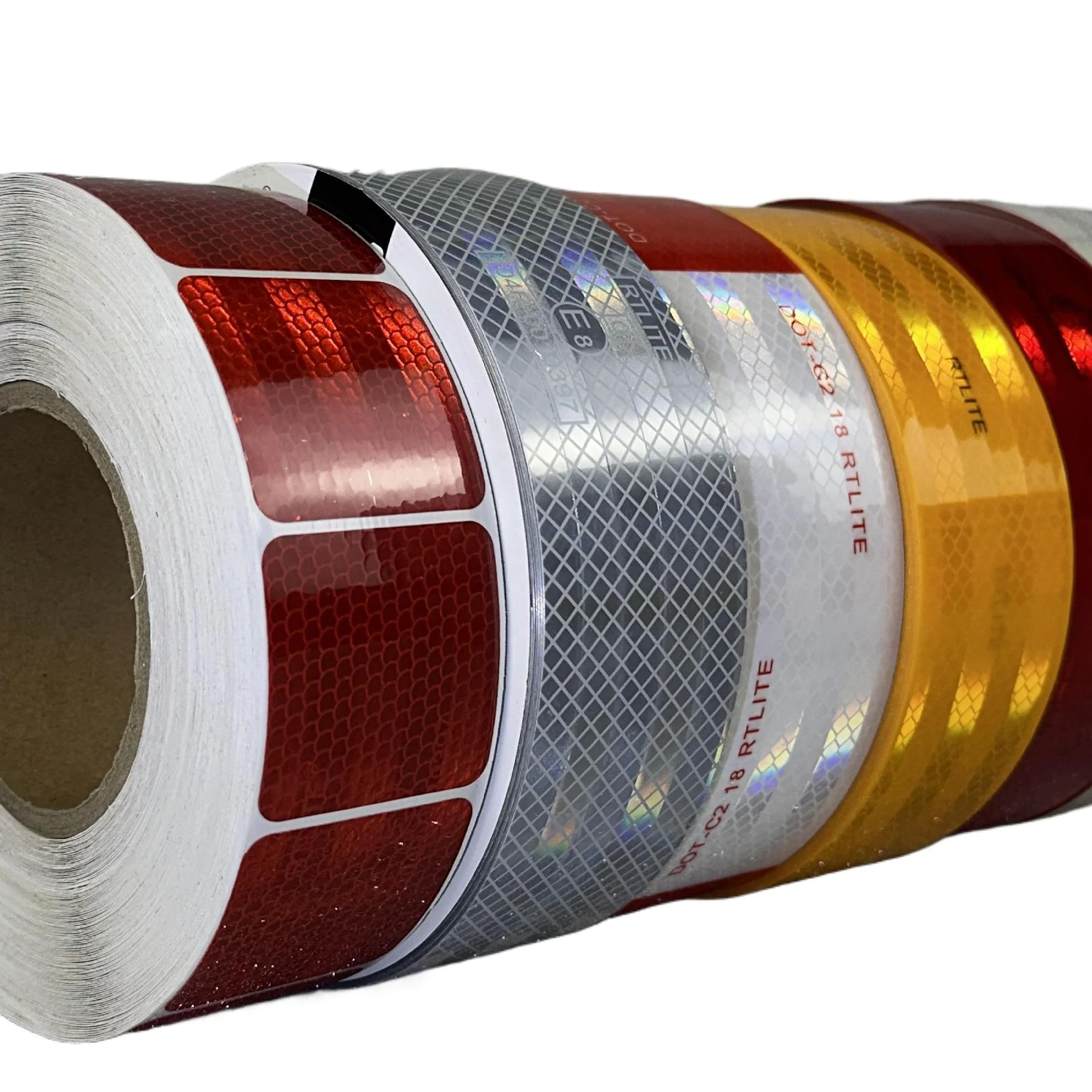 Diamond Grade Mirco Prismatic Car Accessories Reflect Warning Yellow Safety Reflector Sticker Roll Reflective Tape for Truck