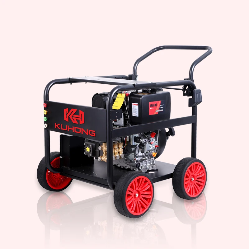 Kuhong CK water jet washer high pressure cleaner cleaning high diesel powered pressure washer machines 4000psi