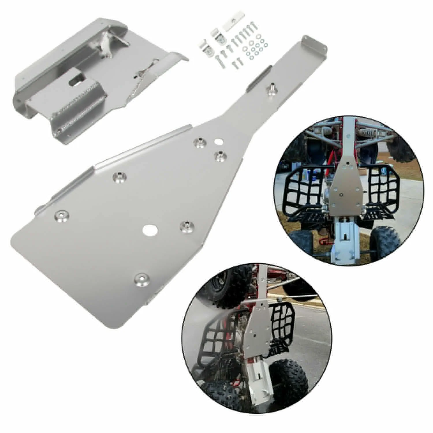 Для Yamaha Raptor 700 700R полный шасси скользящий поворотный кронштейн скользящая пластина защитный комбо