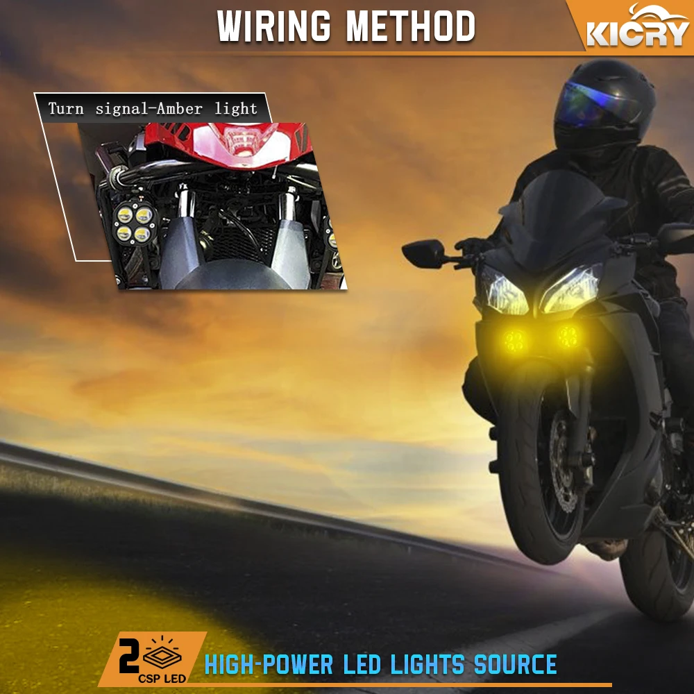 60W Spot fog Work Light Truck Car Vehicle Bumper White Yellow Dual Color Offroad 4X4 Auxiliary 3 Inch Mini Led Driving Light