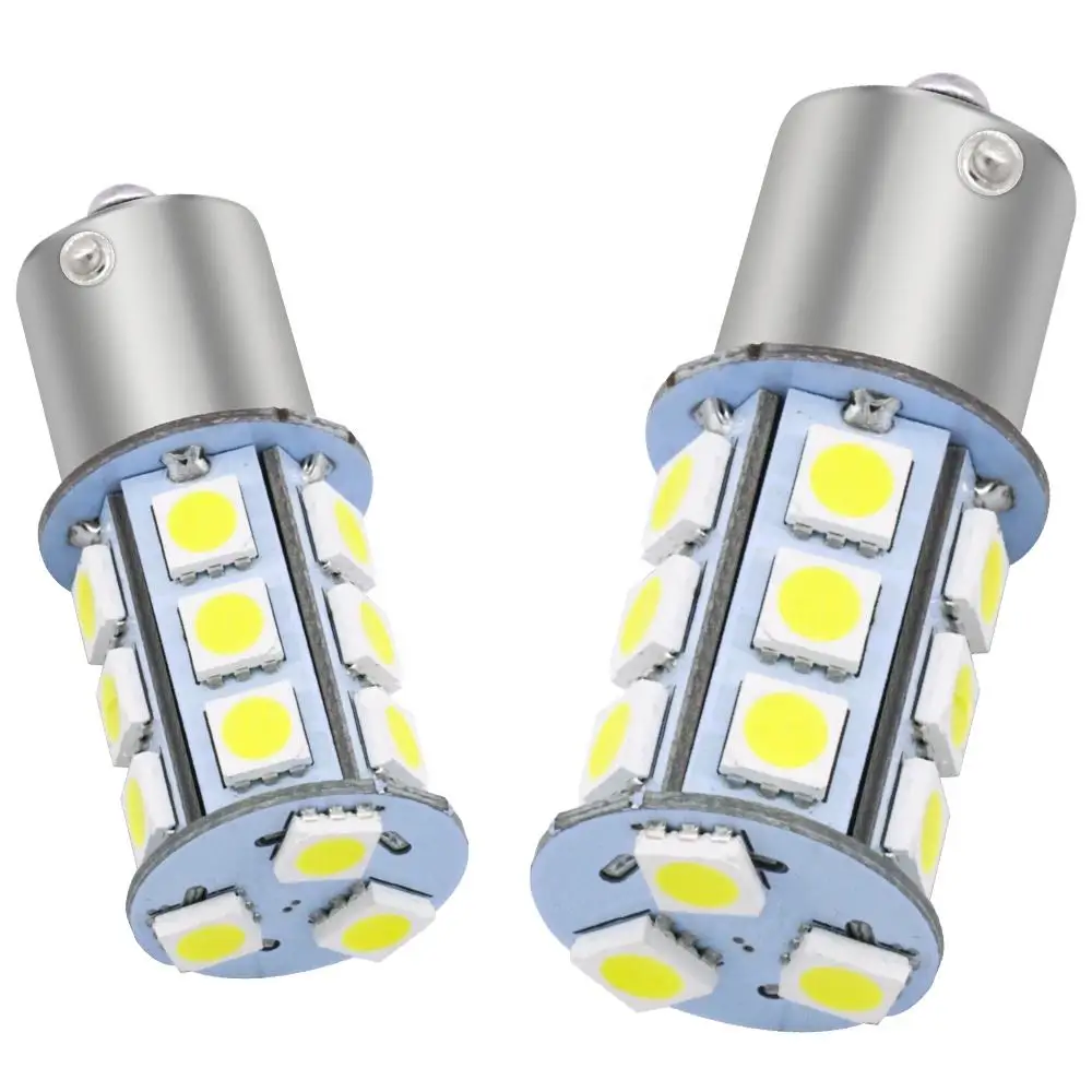 BA15S ba15us dc 12 В smd5050 15 светодиодных ламп энергосберегающая Легкая установка аварийная умная лампа Автомобильные дневные ходовые огни