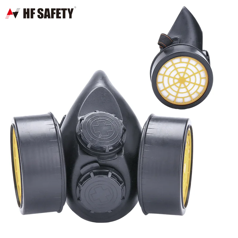 Dust Gas Farm Pesticide Chemical Spray Paint Mining Half Face Gas Respirator Mask For Worker