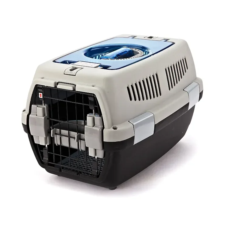Cat Pet Dog Flight Carrier Case Eco Friendly Plastic Carrier Pet Dog Transport Box  Shipping Time 3 Days cat flight carrier