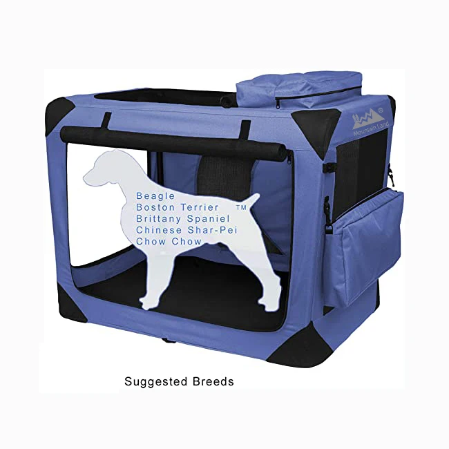 Deluxe Pet Carriers Deluxe Portable Soft Crate for cats and dogs up to 30-pounds