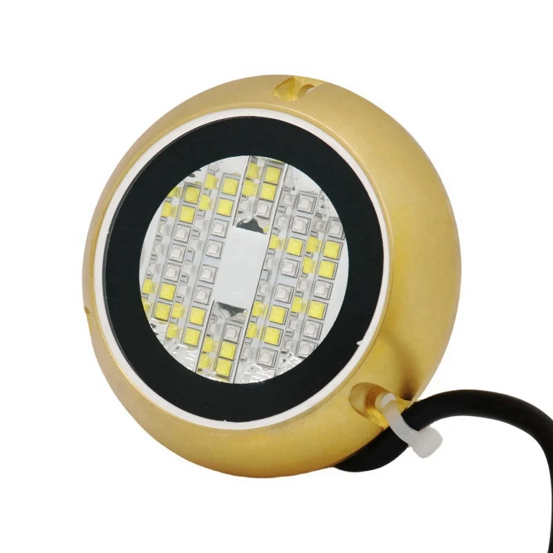 2024 New Bronze IP68 Full Color Output LED Underwater Light for Boat Yacht Marine Dock