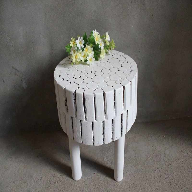 
Hot sale factory direct kid step acacia wood wooden stool ottoman 