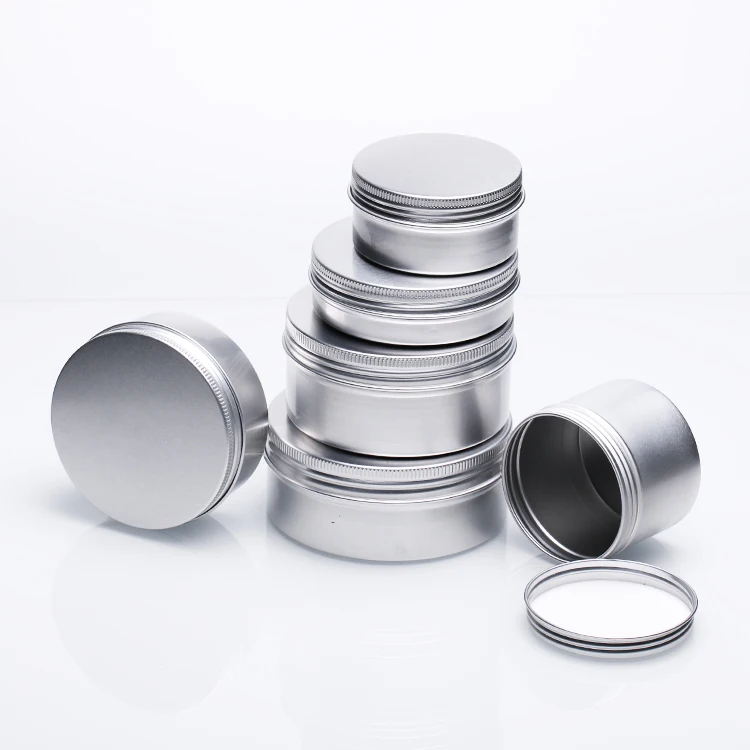 Wholesale 2oz 4oz 8oz rose gold tins round decorative gift empty tin can jars aluminum metal candle tins