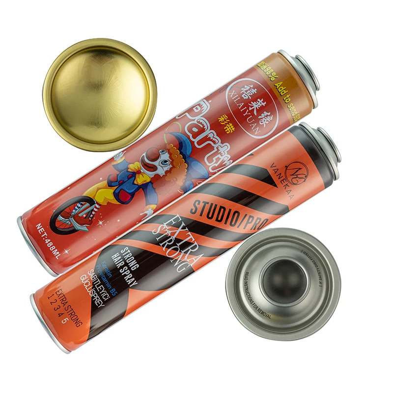 Aluminium can manufacturer custom empty paint aerosol spray can with bag on valve edible oil aerosol cans