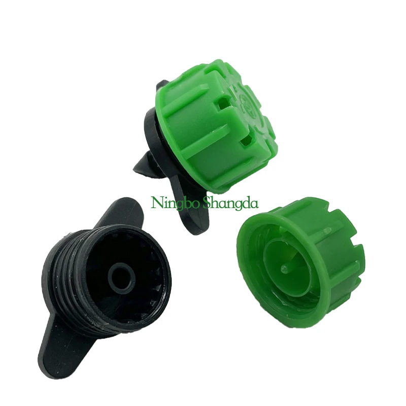 Hot Sale Factory Price Big Flux 0-100L/H Green Type 8 hole adjustable dripper For Drip Irrigation System