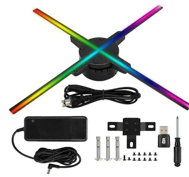 Customized Protective Cover For 3D Holographic Display Fan 3D Led Fan Screen Advertising Fan Equipment Led Advertising Display