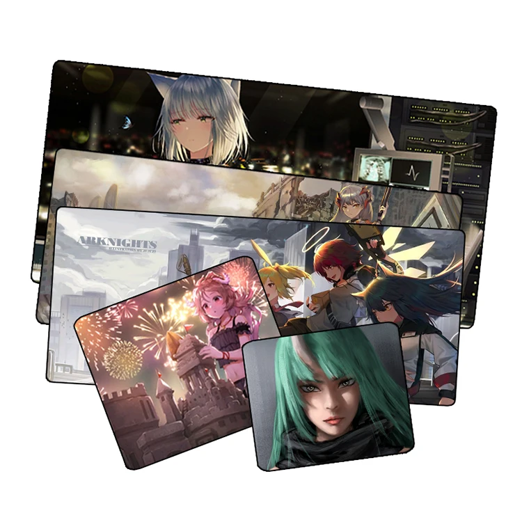 
Game player Arknights custom mouse pad oversized anime cartoon 3D pattern custom printed keyboard pad 