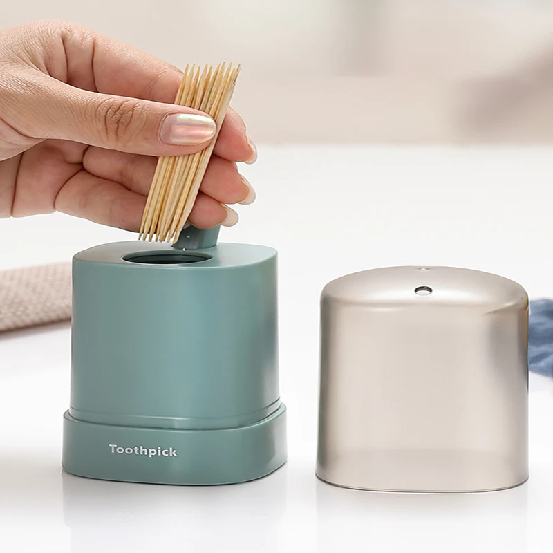 Plastic Toothpick Holder Classic Dispenser Pop-Up Automatic Toothpick Dispenser Toothpick Storage Box