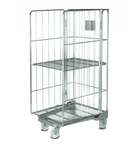 Сверхпрочная металлическая рулонная контейнерная клетка для