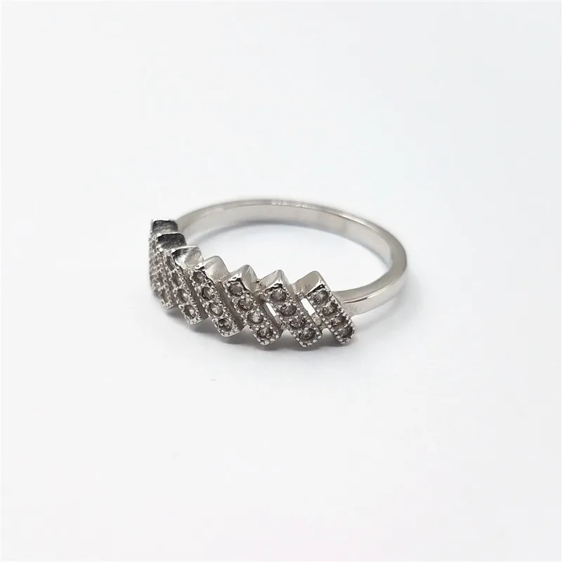 
2021 Sprit Geometric Brass Engagement Zircon Malachite Natural Stone Jewelry Ring For Women 