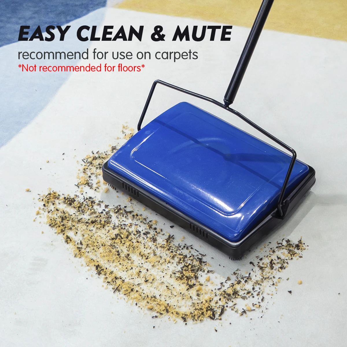 Horse Hair Hand Push Automatic Broom Carpet Floor Brush Sweeper Cleaning Machine For Home Office Pet Hair Dust Scraps Paper