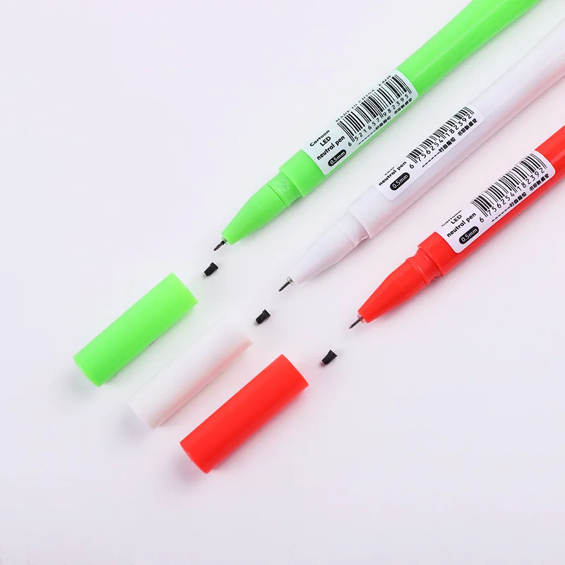 Yubon 24 Pcs/lot Kawaii Christmas Light Gel Pen Cute 0.5mm Black Ink Signature Pens Stationery Gift School Writing Supplies