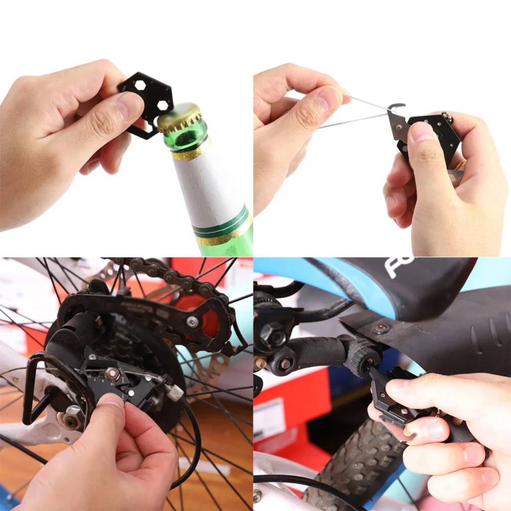 hot sales Multi-tool Coin Knife/Hunting Folding Knife Hexagon Keychain ButterflyKnife/Pocket Mini Gear Outdoor Survival Knives