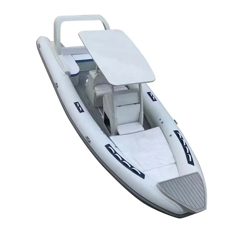 860 28ft Rigid Aluminum  Hypalon PVC RIB Sport Fishing Boat accept customized design