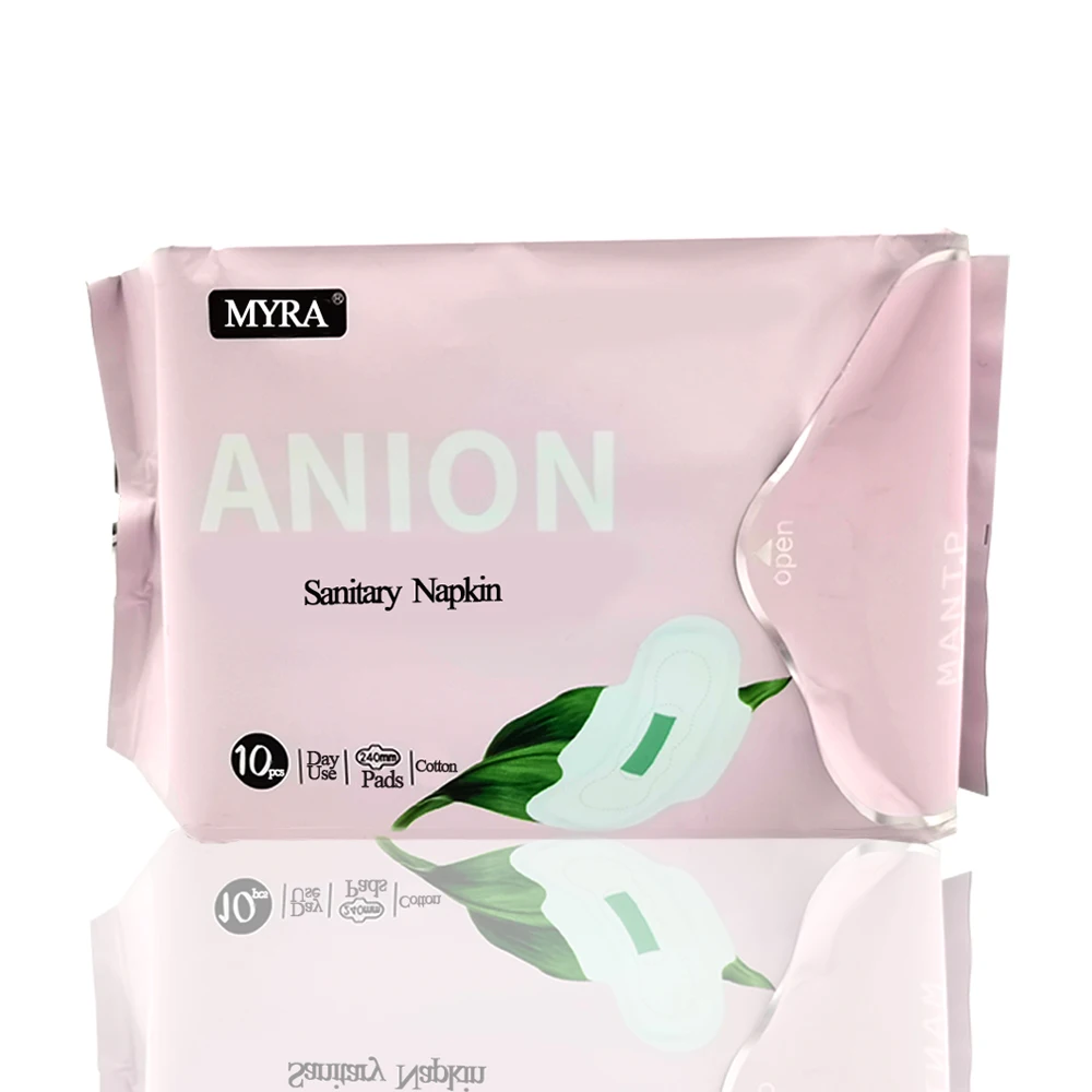 China Factory Wholesale Myra OEM/ODM Couche Bebe Jetable Breathable Anion Sanitary Napkins