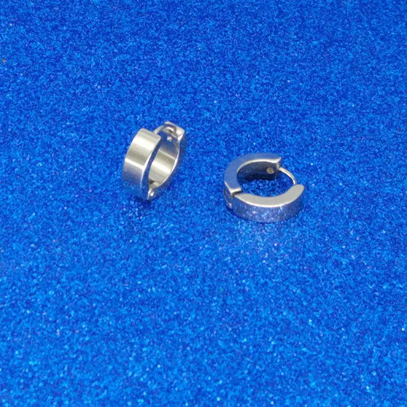 Stainless Steel hoop earrings black gold Piercing earring stud ear rings men studs