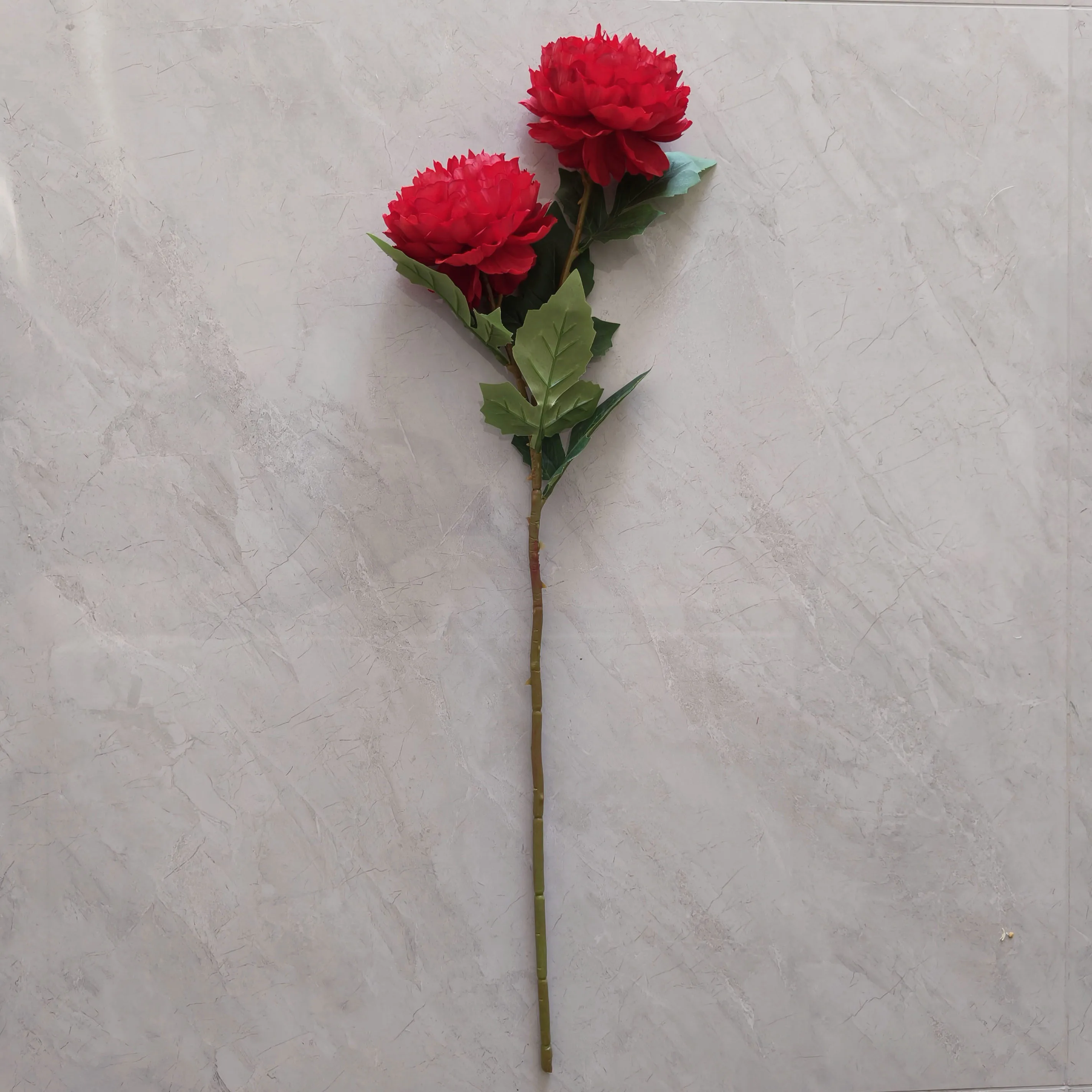 YIWAN 2 head big peonies Wholesale artificial silk flower Wedding hotel indoor house plants Decor artificial happy rose