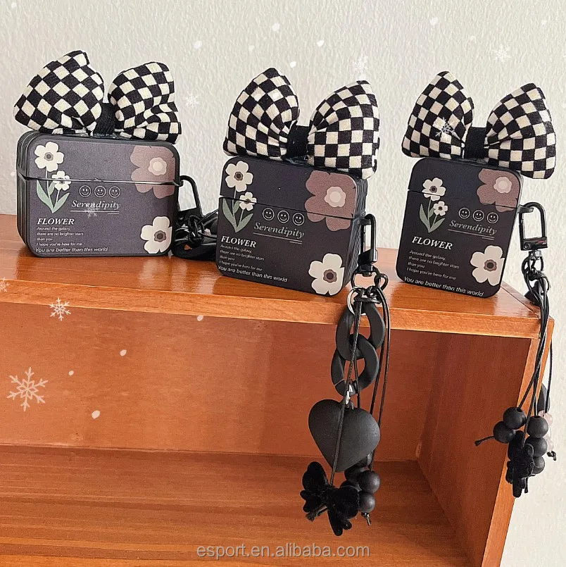 cute wholesale hard trunk cover luxury case cover  for apple airpods, case cover protective  case box  square for airpods pro 3