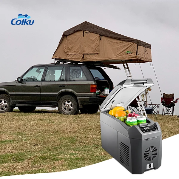 Good Selling 12V Small Refrigerator 14L Armrest Fridge Mini Portable Outdoor Freezer for Rv