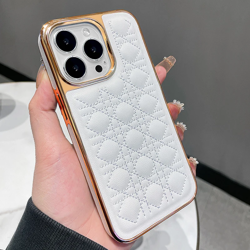 VIETAO custom black pebble leather phone case for iphone 14 Pro max 14pro 14plus mobile phone cover shell