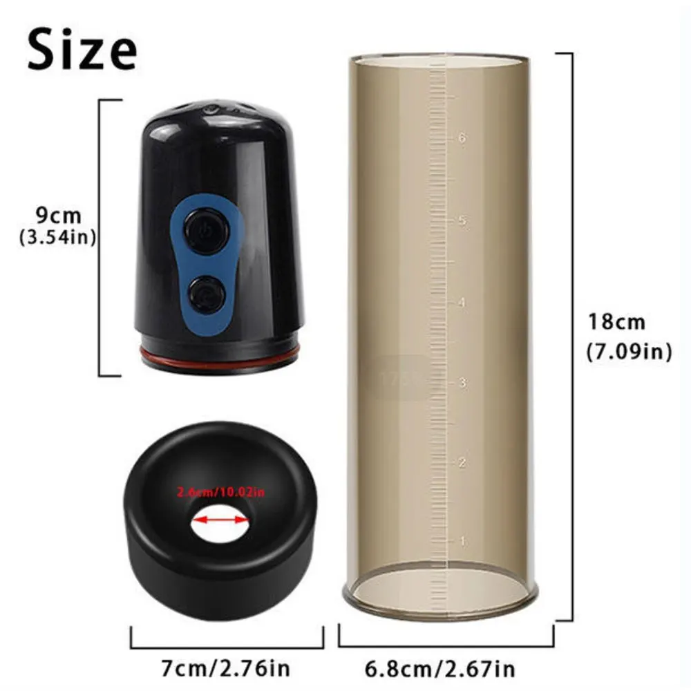 Penis Pump for Men to enlarge penis growth Penis Extender Massage With Strong Suction Sex Toys for Adult