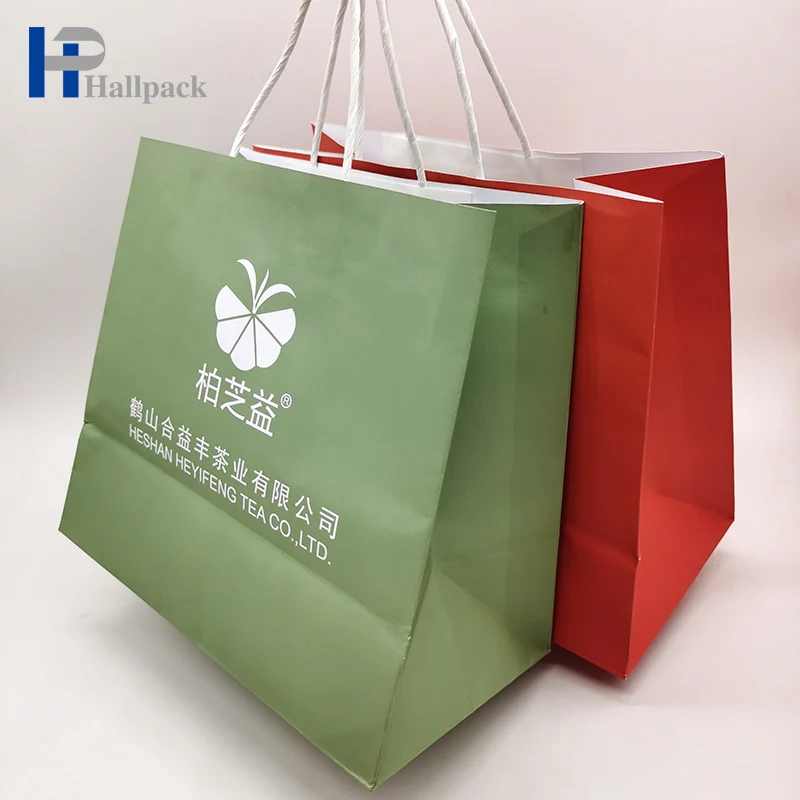 Custom Pattern Size Shoes Clothes Paper Bag Gift Packaging Shopping Bag