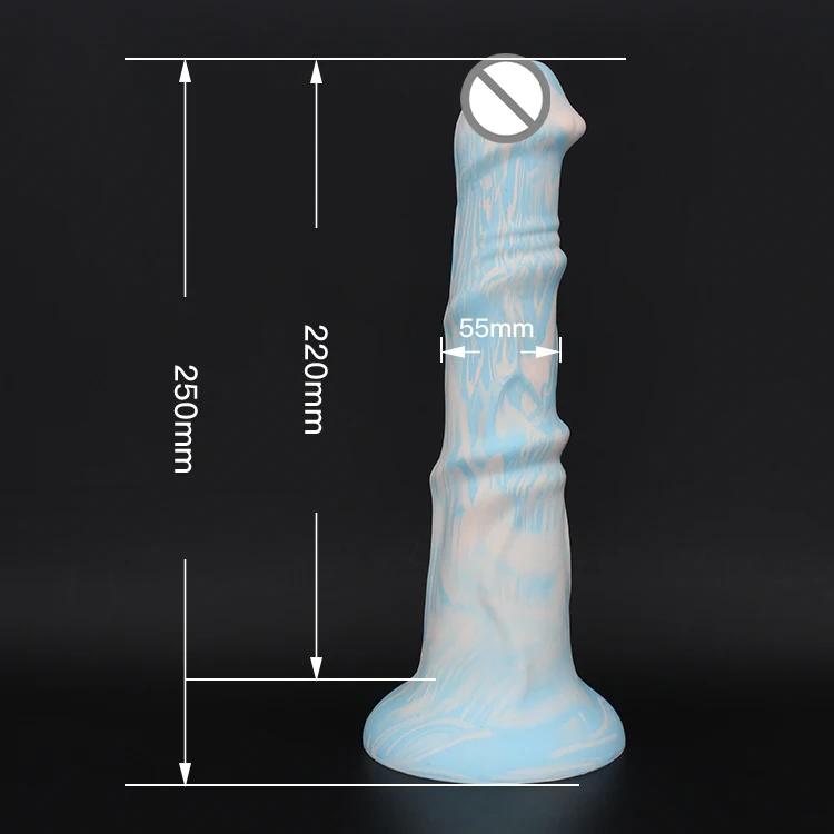 Long anal dildo large horse dildo silicone animal dildos sex toys for Male Female Masturbating