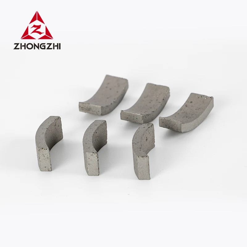 ZHONGZHI super quality diamond core bit segment for granite, marble diamond core bit crown segment