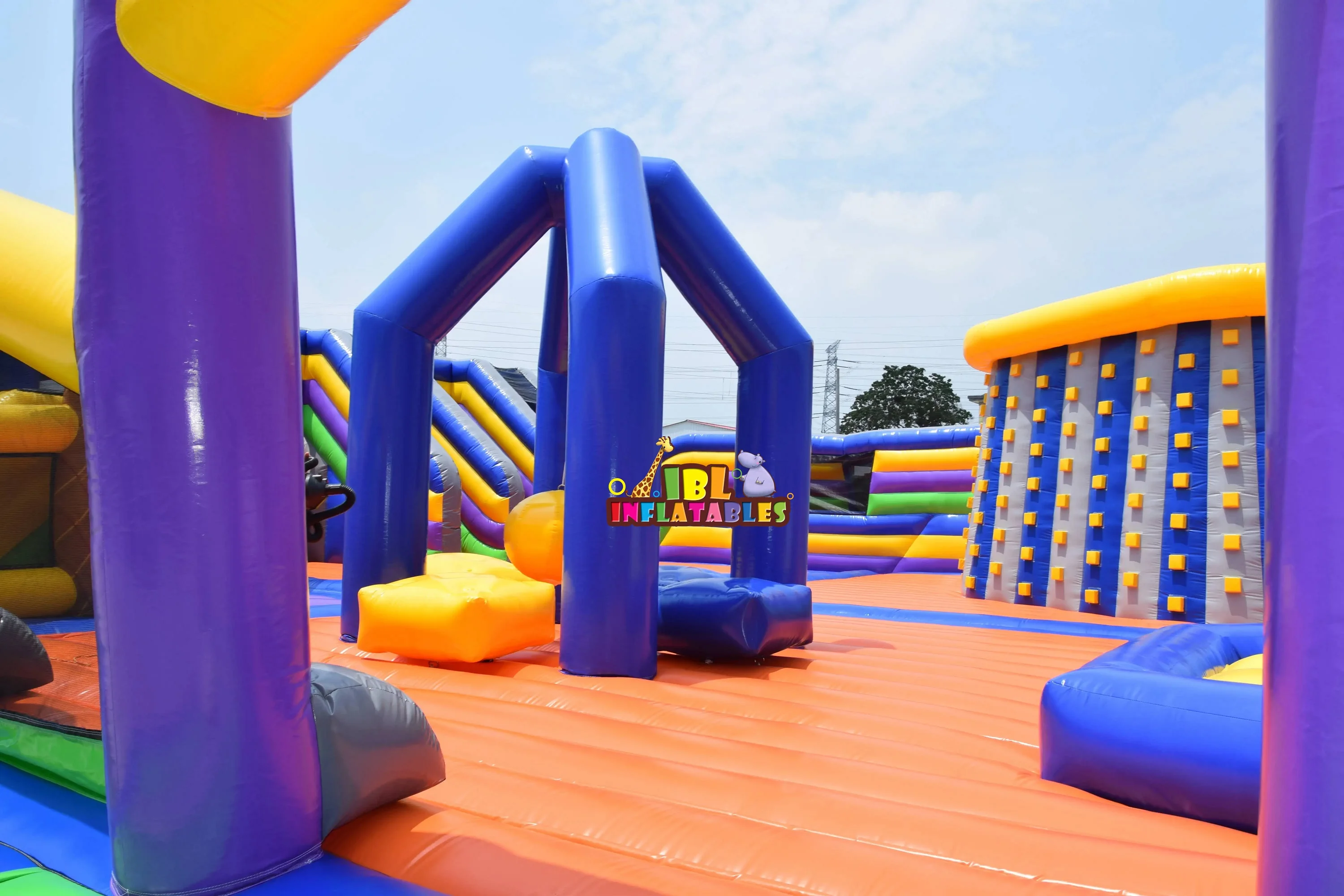 Various Dimensions Adventurous Play Zones Inflatable Playground Obstacle Course Bouncer Outdoor Inflatable Theme Park