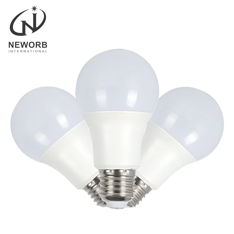 NEWORB Экологически чистая 5 Вт 7 Вт 9 Вт 12 Вт 15 Вт 18 Вт E27 E14 B22 без УФ излучения PBT абажур Светодиодная лампа