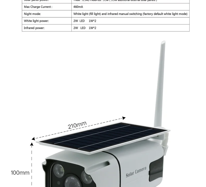 PTZ Solar Panel Powered Wifi Wireless Security 4G Lte Cctv Camera battery surveillance camera Large-capacity battery