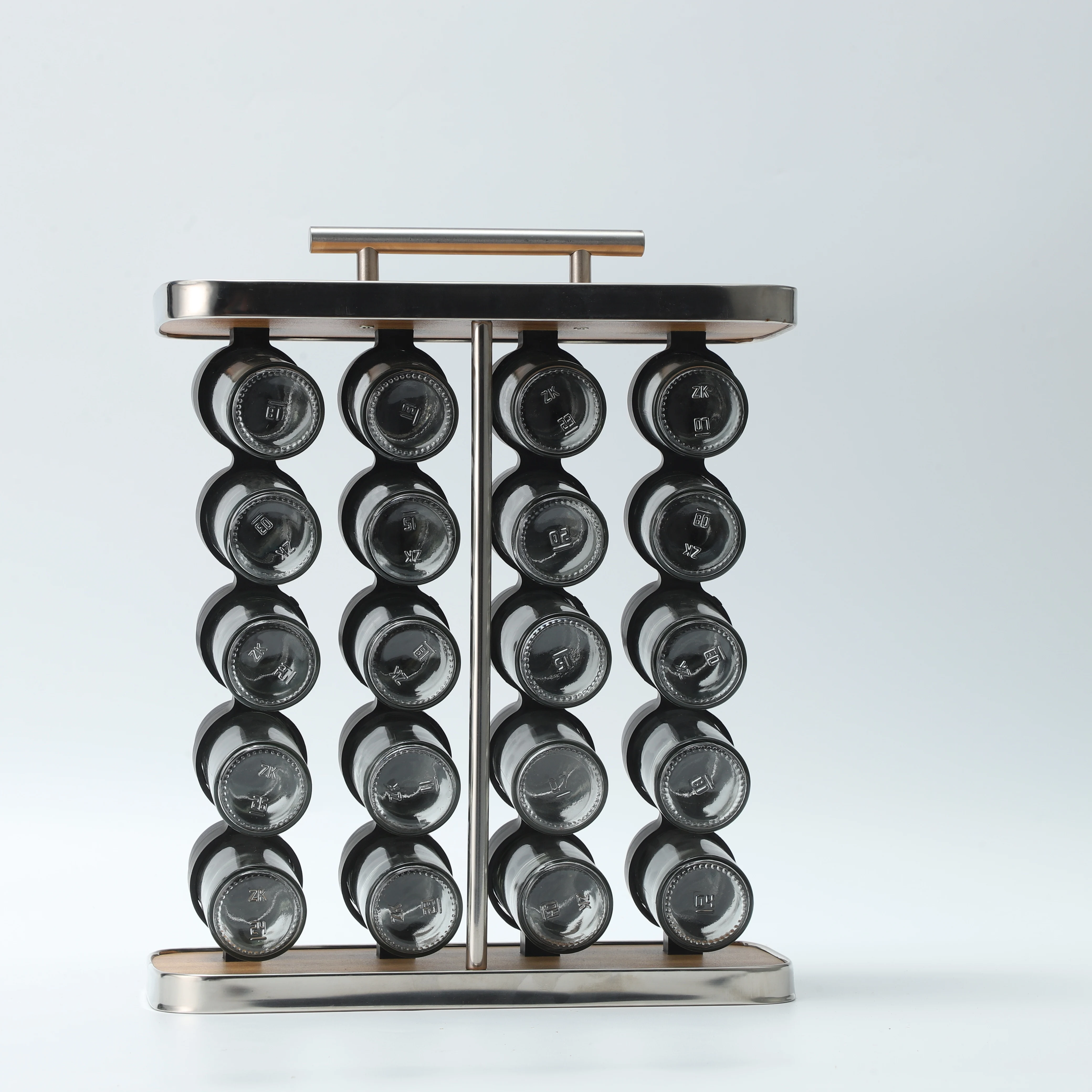 Revolving Spice Rack Set Jars Kitchen Tower Counter top Cabinet Carousel Storage Seasoning Organizer Shelves Holder