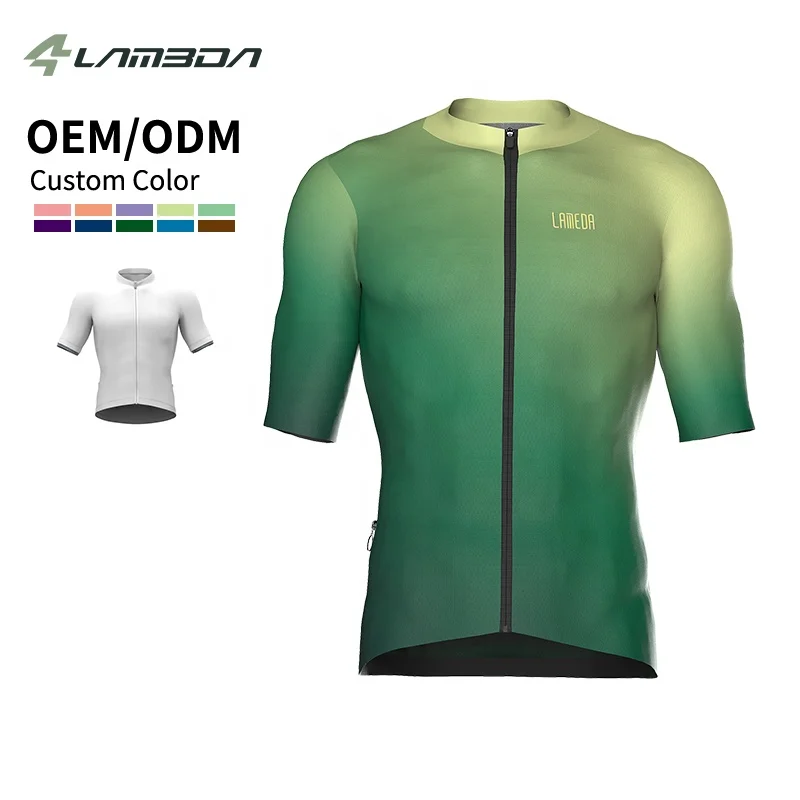 Seamless Sublimation Print Bike Shirts Short Sleeve Ciclismo Ropa ODM Men Bicycle Wear Apparel Clothing LAMEDA Cycling Jerseys