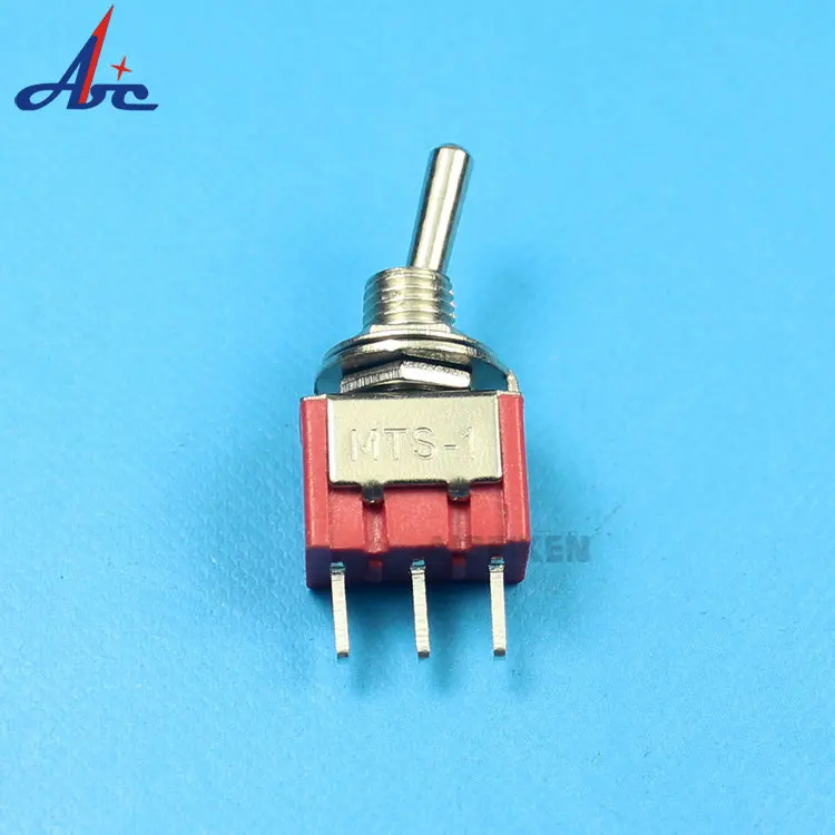 ABILKEEN Standard Handle Options Miniature Red Toggle Switch 6A