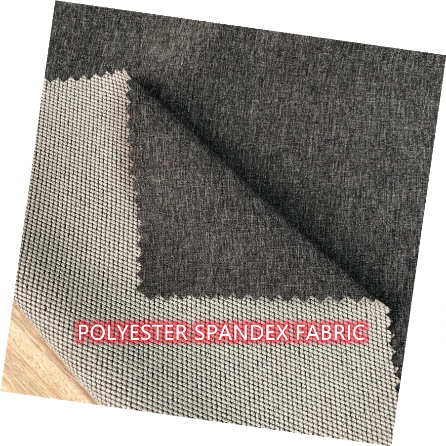 Высококачественные тканые жаккардовые полиэфирные эластичные спортивные брюки из спандекса окрашенные однотонные бесплатный образец рулон для мальчиков