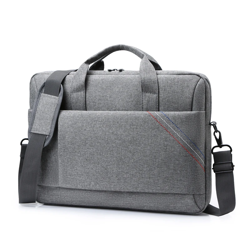 Amazon travel practical shoulder tote notebook pack polyester business 15 inches classic mens laptop bag with trolley strap