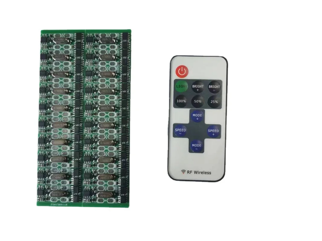 Factory Custom PCBA RF 11Keys 17Keys 24Keys Single Color RGB LED Dimmer Controller For LED Neon Sign Strip Module Lights